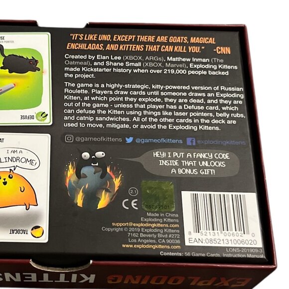 Exploding Kittens Original Edition Card Game 2-5 Players Fast Game Easy to Learn - Picture 5 of 5